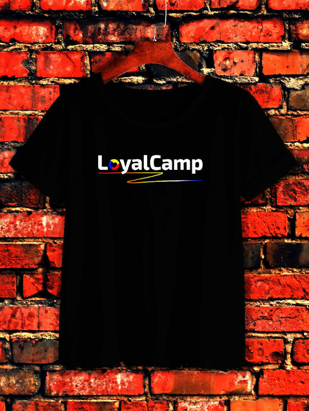 Loyalcamp logo application on tshirt | awezzom